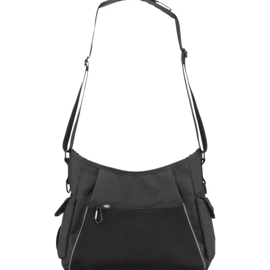 TRIXIE Gassi- und Dummy-Tasche, anthrazit | 34 x 29 x 9 cm