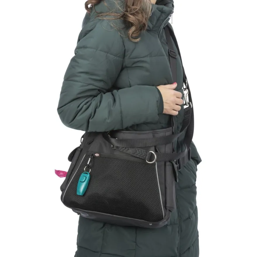 TRIXIE Gassi- und Dummy-Tasche, anthrazit | 34 x 29 x 9 cm