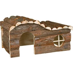 TRIXIE Haus Hanna, Kaninchen, Rindenholz | 43 x 22 x 28 cm