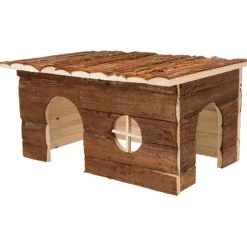 TRIXIE Haus Jerrik, Kaninchen, Rindenholz | 50 x 25 x 33 cm