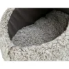 TRIXIE Höhle Calida mit wärmereflektierender Einlage, grau/weiß-schwarz | 50 × 30 × 35 cm