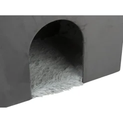 TRIXIE Höhle Harvey mit Treppe, grau/weiß-schwarz | 135 x 47 x 50 cm