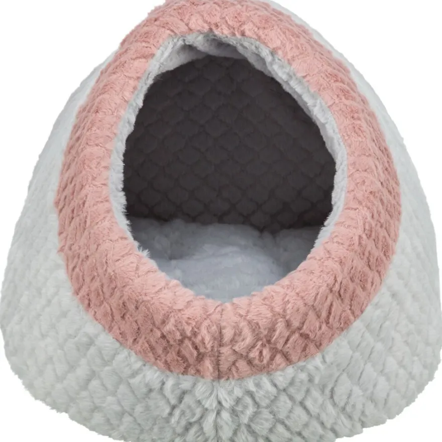 TRIXIE Höhle Kaline Mio, grau/altrosa | 35 × 26 × 41 cm