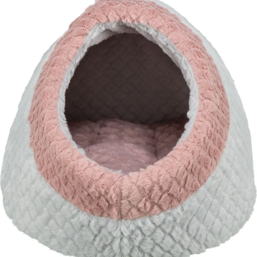 TRIXIE Höhle Kaline Mio, grau/altrosa | 35 × 26 × 41 cm