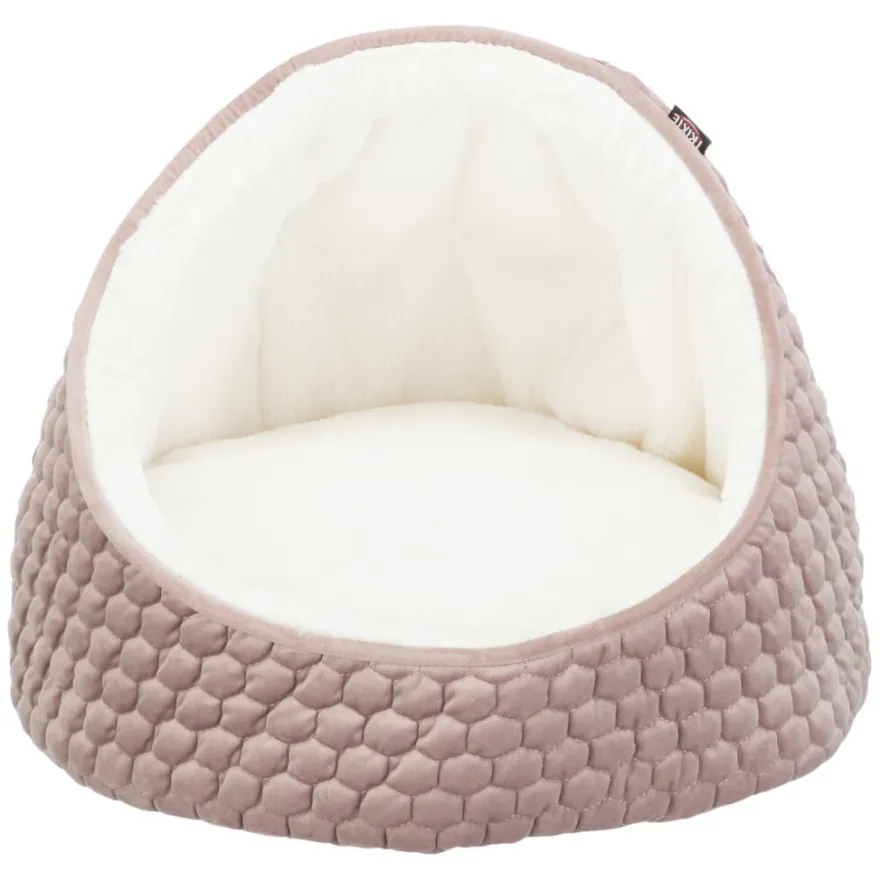 TRIXIE Höhle Livia, altrosa/creme | ø 45 x 33 cm