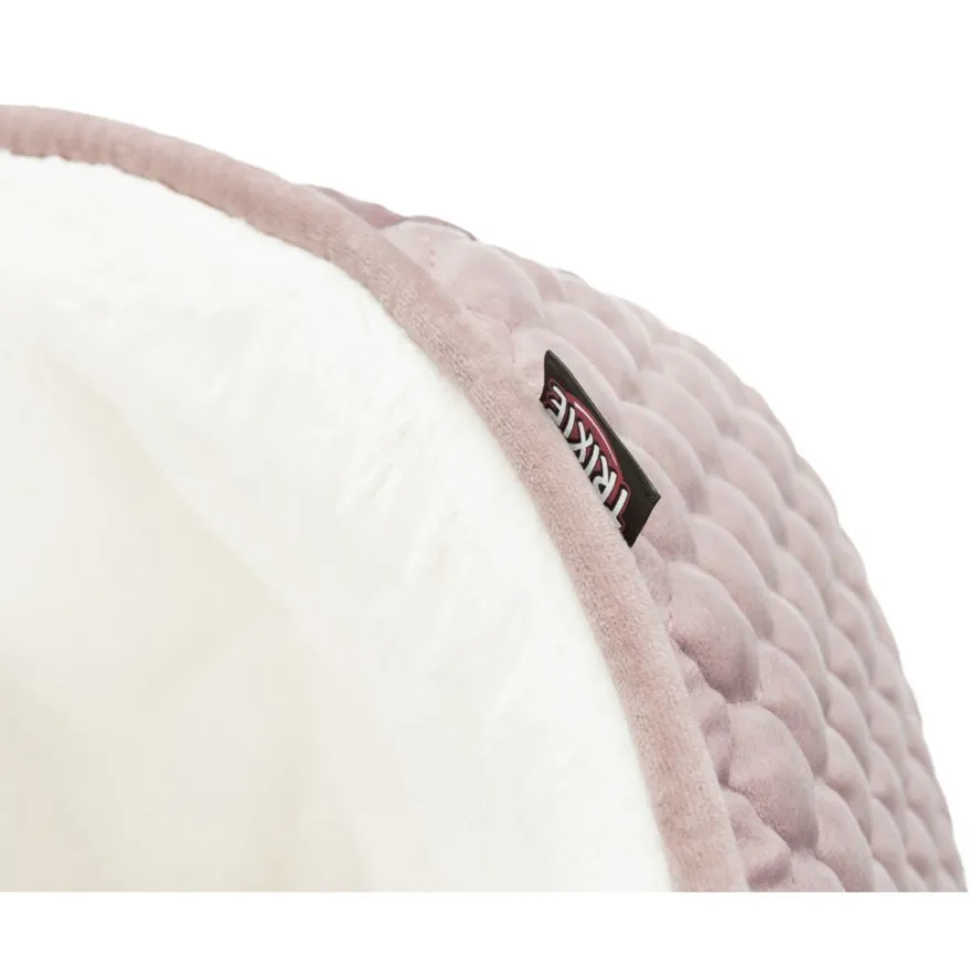 TRIXIE Höhle Livia, altrosa/creme | ø 45 x 33 cm