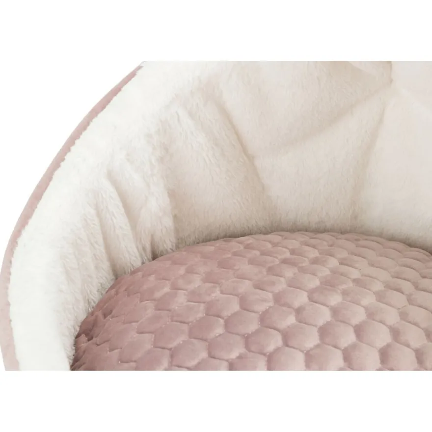 TRIXIE Höhle Livia, altrosa/creme | ø 45 x 33 cm