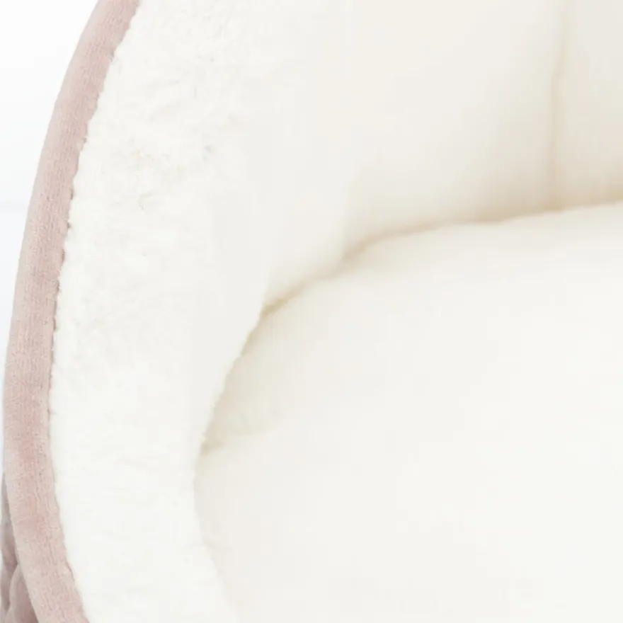 TRIXIE Höhle Livia, altrosa/creme | ø 45 x 33 cm
