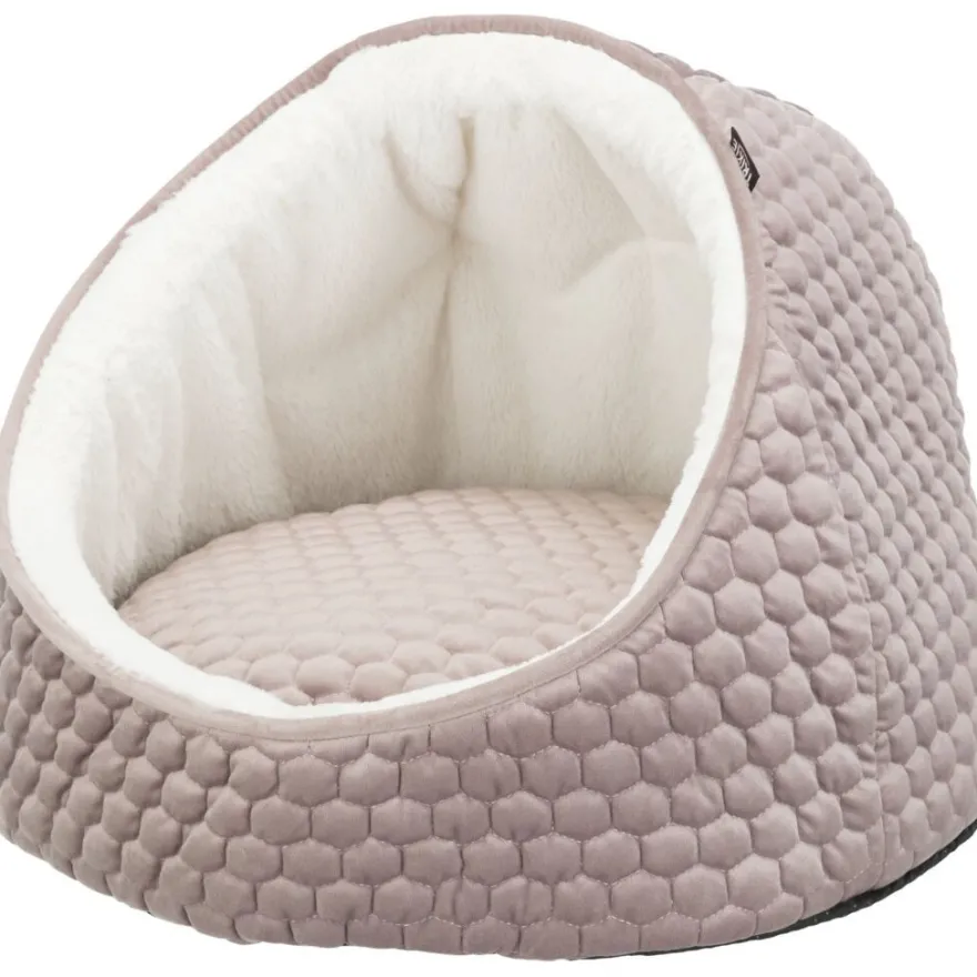 TRIXIE Höhle Livia, altrosa/creme | ø 45 x 33 cm