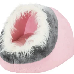 TRIXIE Höhle Minou, rosa/grau | 35 × 26 × 41 cm