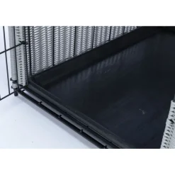 TRIXIE Home Kennel, Polyrattan, hellgrau | M: 58 x 60 x 77 cm