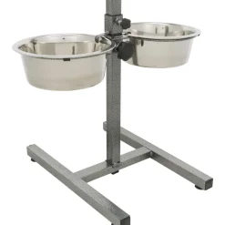 TRIXIE Hundebar, Edelstahl/Metall | 2 x 1.8 l/ø 21 cm