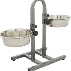 TRIXIE Hundebar, Metall/Edelstahl | 2 × 2,8 l/ø 24 cm