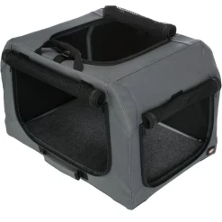 TRIXIE Hundebox Easy, grau | XS–S: 50 x 33 x 36 cm