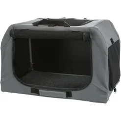 TRIXIE Hundebox Easy, grau | XS–S: 50 x 33 x 36 cm