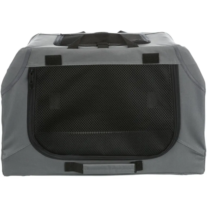 TRIXIE Hundebox Easy, grau | XS–S: 50 x 33 x 36 cm