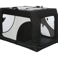 TRIXIE Hundebox Vario Double, schwarz/grau | S: 91 x 60 x 61/57 cm