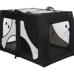TRIXIE Hundebox Vario Double, schwarz/grau | S: 91 x 60 x 61/57 cm