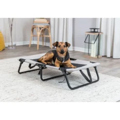 TRIXIE Hundeliege, beige/schwarz | 79 x 19 x 50 cm