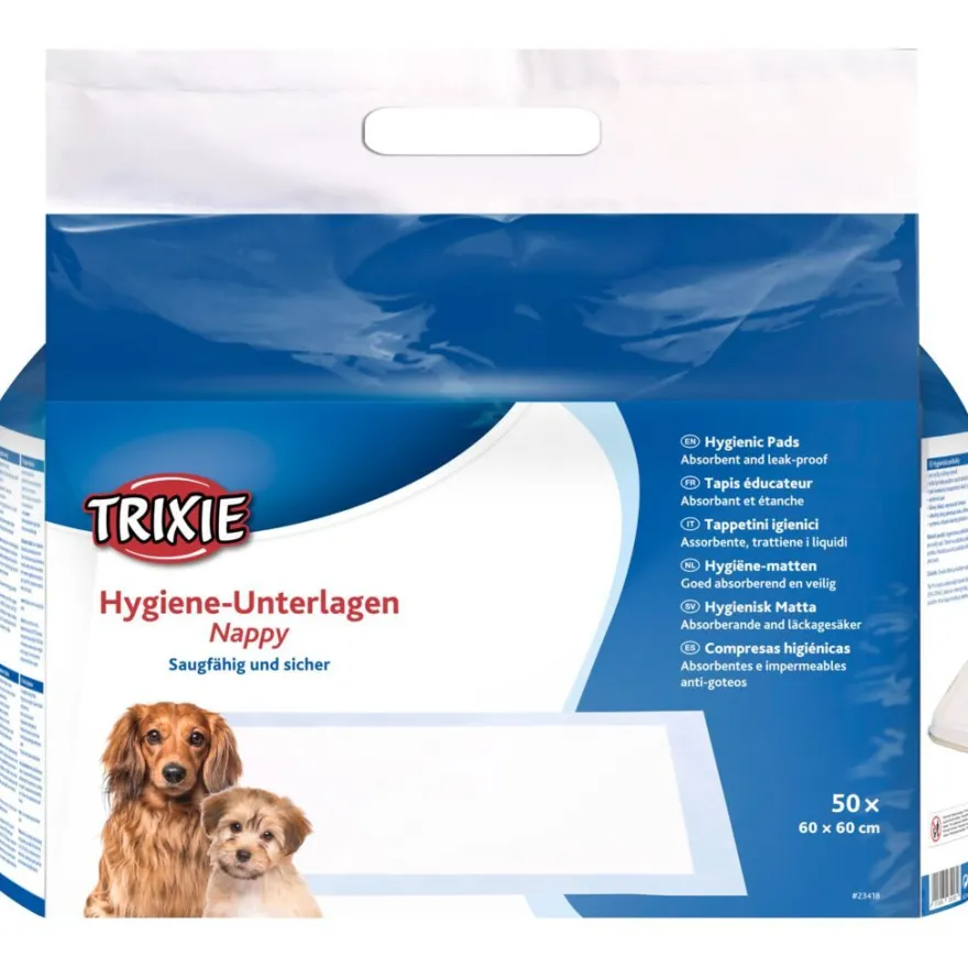 TRIXIE Hygiene-Unterlage Nappy, 50 Stück | 60 x 60 cm
