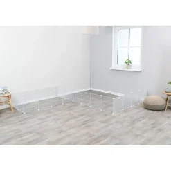 TRIXIE Indoor Freilaufgehege, Metall/Kunststoff, weiß | 140 x 35 x 70 cm