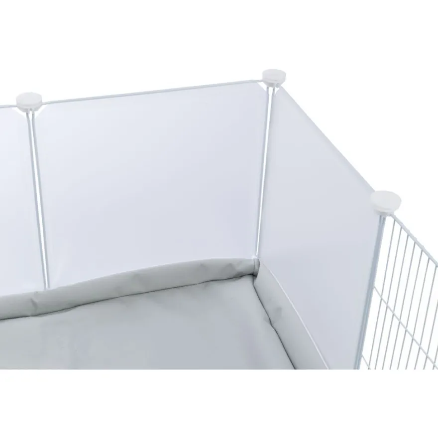 TRIXIE Indoor Freilaufgehege, Metall/Kunststoff, weiß | 140 x 35 x 70 cm