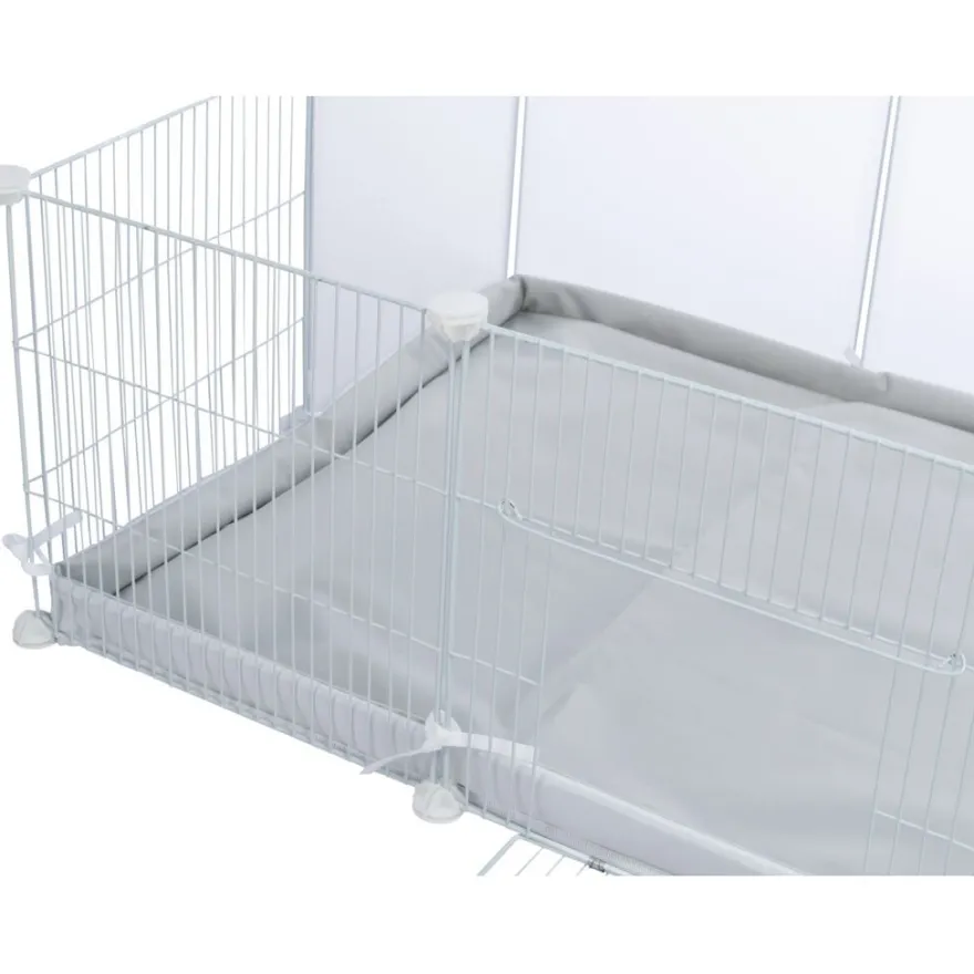 TRIXIE Indoor Freilaufgehege, Metall/Kunststoff, weiß | 140 x 35 x 70 cm