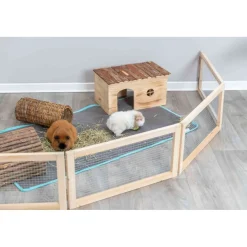 TRIXIE Indoor Freilaufgehege, Meerschweinchen, 4 Elemente | 4 Elemente je 60 x 30 cm