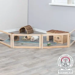 TRIXIE Indoor Freilaufgehege, Meerschweinchen, 4 Elemente | 4 Elemente je 60 x 30 cm