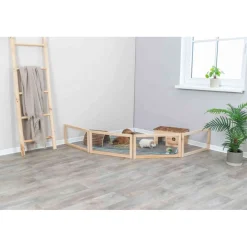 TRIXIE Indoor Freilaufgehege, Meerschweinchen, 4 Elemente | 4 Elemente je 60 x 30 cm