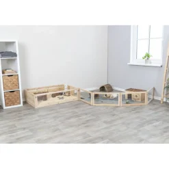 TRIXIE Indoor Freilaufgehege, Meerschweinchen, 4 Elemente | 4 Elemente je 60 x 30 cm