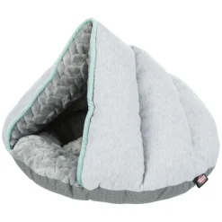 TRIXIE Junior Höhle, rund, hellgrau/mint | 45 x 30 x 40 cm