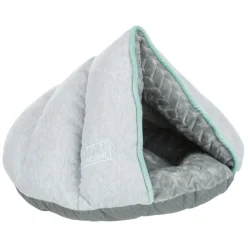TRIXIE Junior Höhle, rund, hellgrau/mint | 45 x 30 x 40 cm