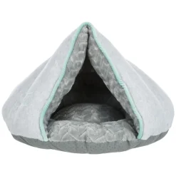 TRIXIE Junior Höhle, rund, hellgrau/mint | 45 x 30 x 40 cm