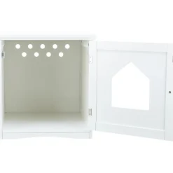 TRIXIE Katzenhaus für Katzentoilette, MDF, weiß | 49 x 51 x 51 cm