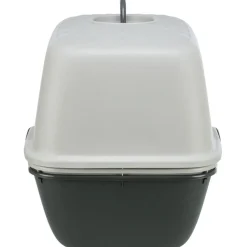 TRIXIE Katzentoilette Berto Top, 3tlg., mit Trennsystem, hellgrau/dunkelgrau | 39 × 42 × 59 cm