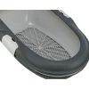 TRIXIE Katzentoilette Berto, 3tlg., mit Trennsystem, dunkelgrau/hellgrau | 39 × 22 × 59 cm