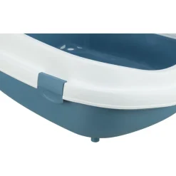 TRIXIE Katzentoilette Primo XXL, blau/weiß | 56 × 25 × 71 cm