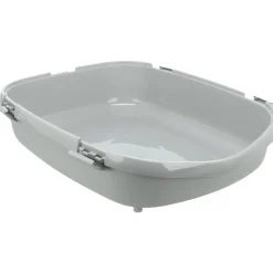 TRIXIE Katzentoilette Primo XXL, grau/weiß | 56 × 25 × 71 cm