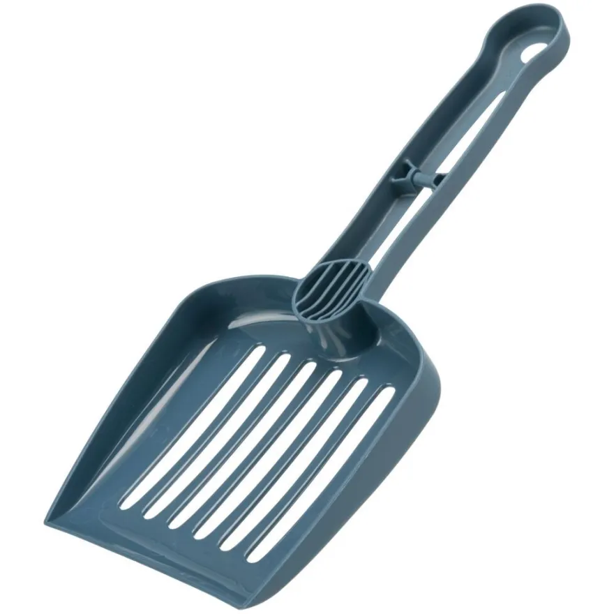 TRIXIE Katzentoilette Vico Open Top, mit Haube, blau/weiß | 40 × 40 × 56 cm