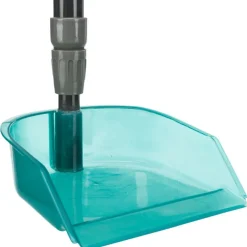 TRIXIE Kehrschaufel mit Harke, grau/blau | 57–102 cm