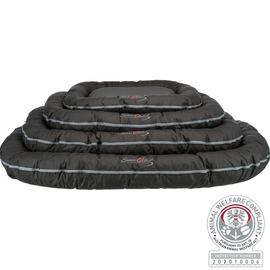 TRIXIE Kissen Samoa Vital, oval, schwarz | 90 x 70 cm