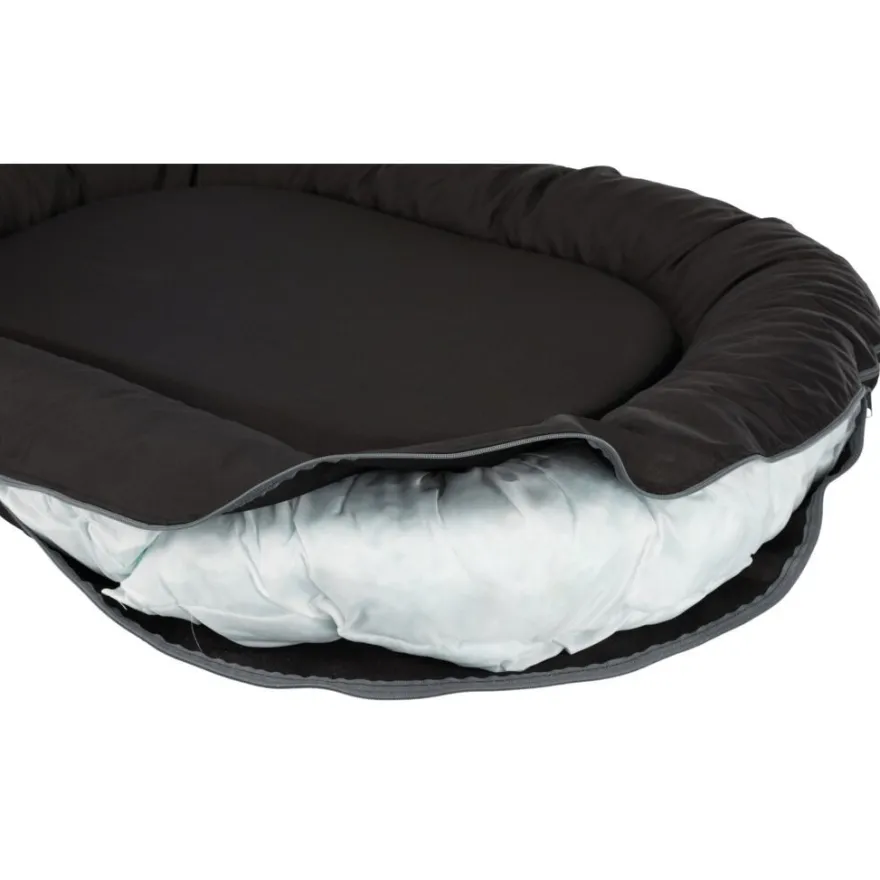 TRIXIE Kissen Samoa Vital, oval, schwarz | 90 x 70 cm