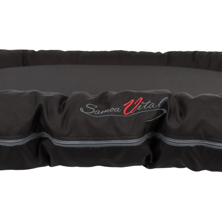 TRIXIE Kissen Samoa Vital, oval, schwarz | 90 x 70 cm