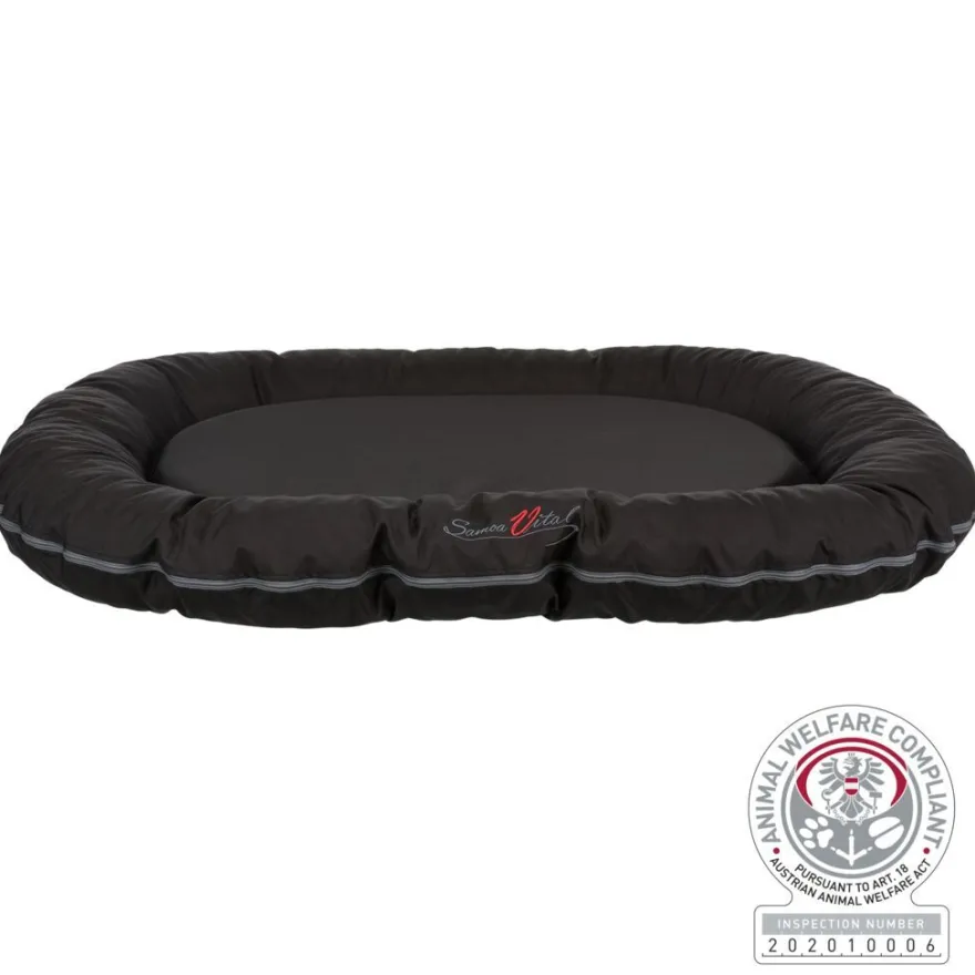 TRIXIE Kissen Samoa Vital, oval, schwarz | 90 x 70 cm