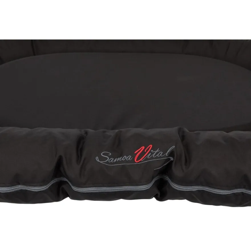 TRIXIE Kissen Samoa Vital, oval, schwarz | 90 x 70 cm
