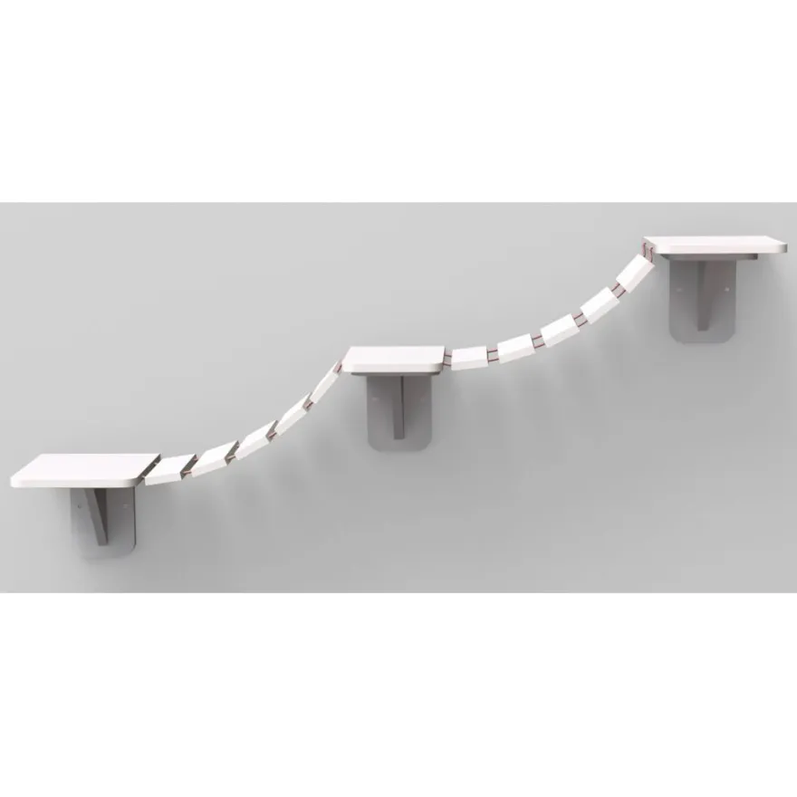 TRIXIE Kletterleiter zur Wandmontage, weiß | 150 x 30 cm