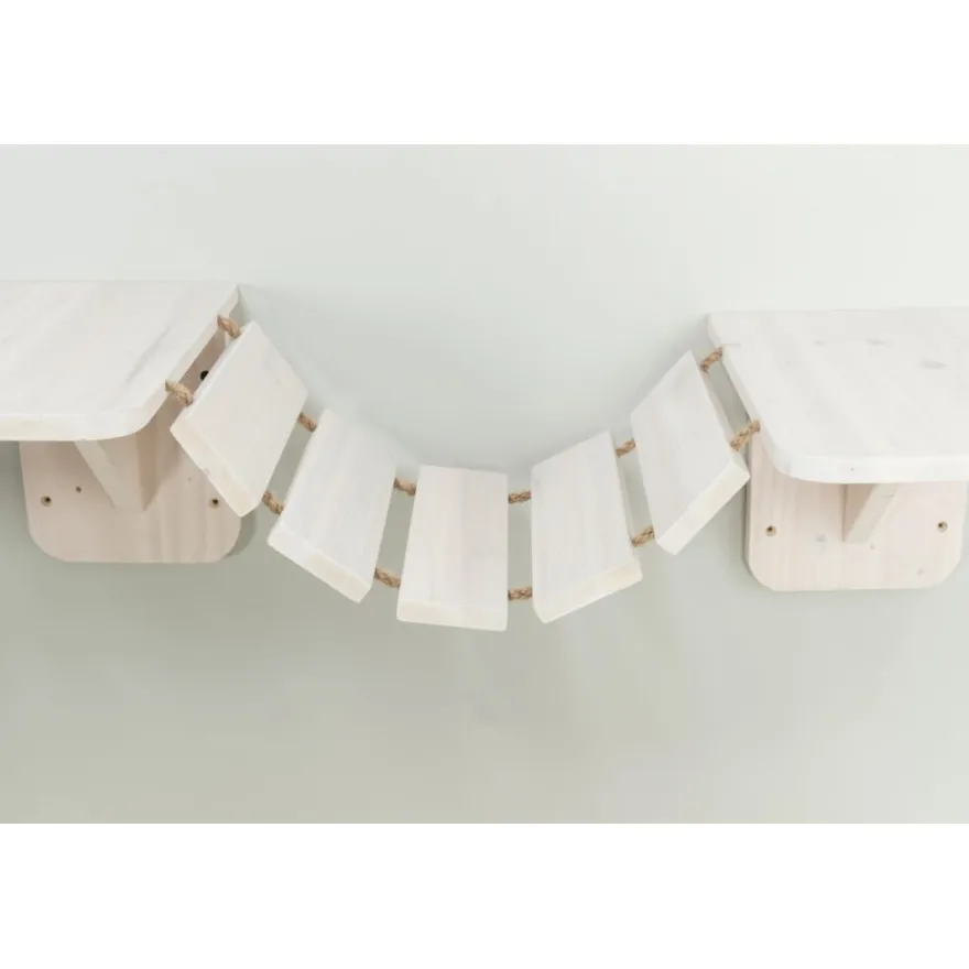 TRIXIE Kletterleiter zur Wandmontage, weiß | 150 x 30 cm