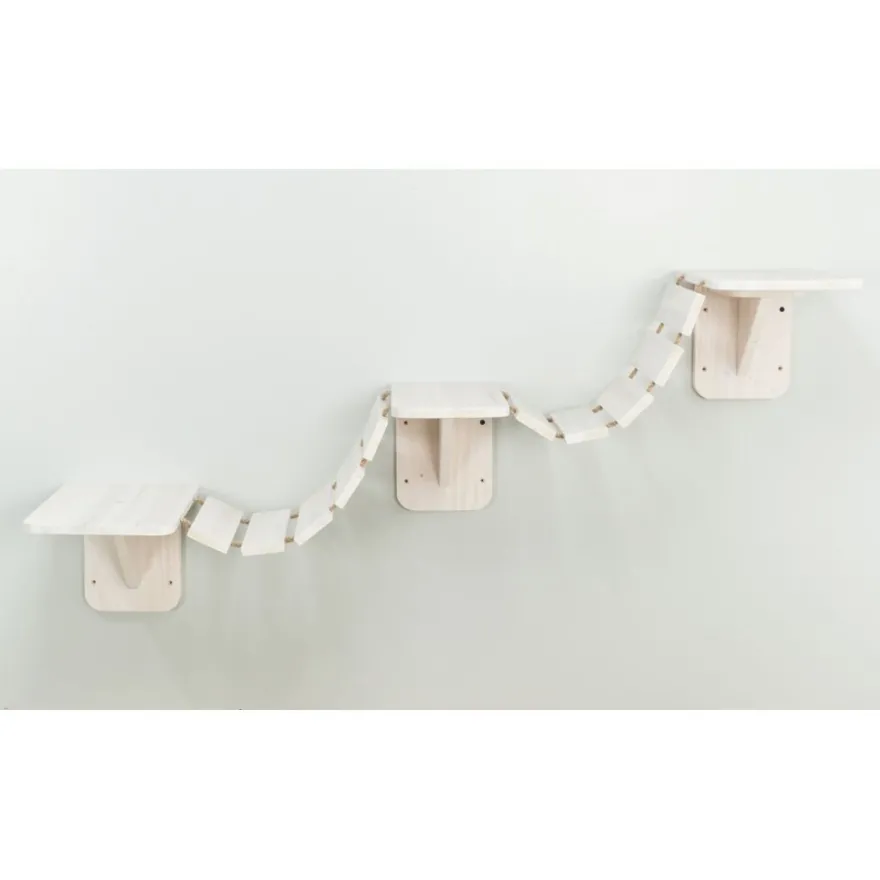 TRIXIE Kletterleiter zur Wandmontage, weiß | 150 x 30 cm