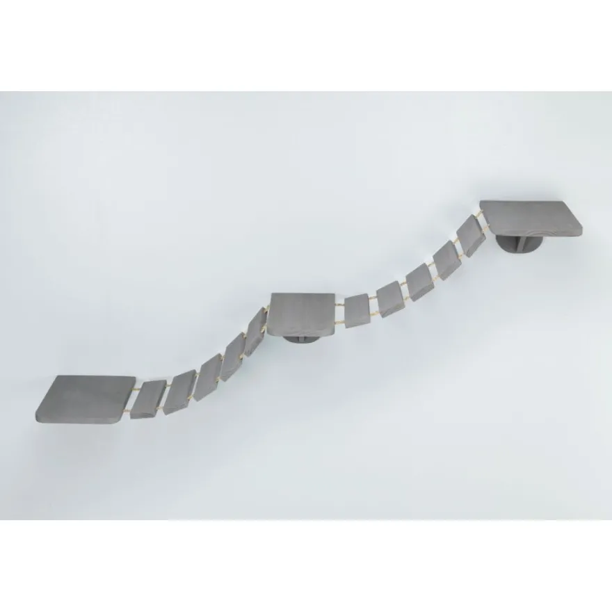 TRIXIE Kletterleiter zur Wandmontage, taupe | 150 x 30 cm